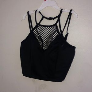 black crop top